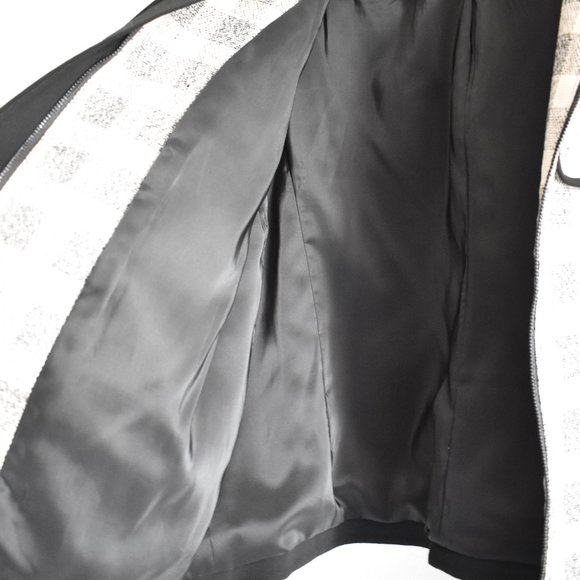 Classiques Entier Linen Blend Cream & Black Plaid Blazer - Picture 10 of 12